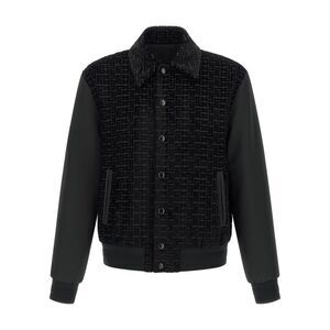 Balmain Men Velvet Bomber Jacket